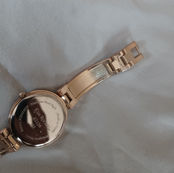 Kim Rogers black and gold bracelet watch timepiece love screw model 62136 - Picture 4 of 7